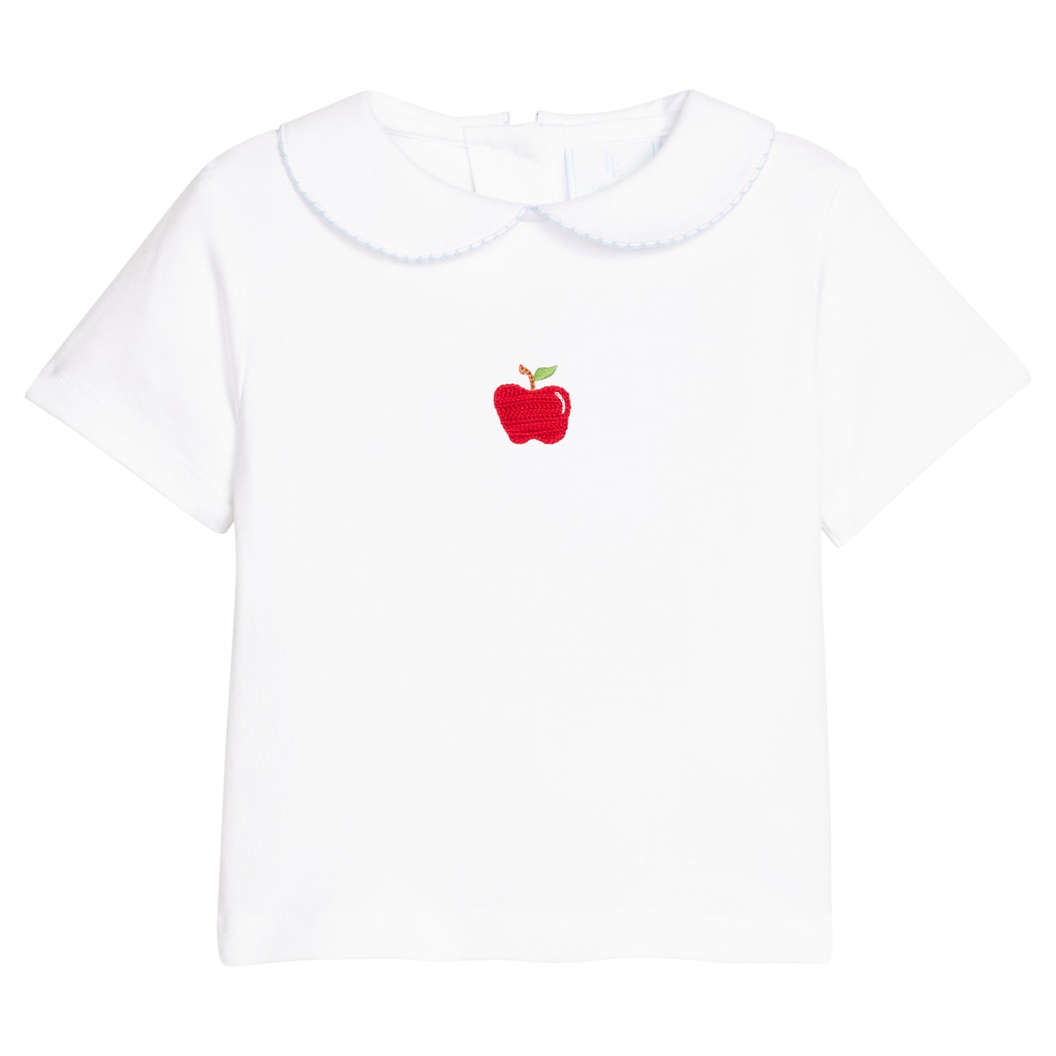 Crochet Peter Pan Shirt - Apple