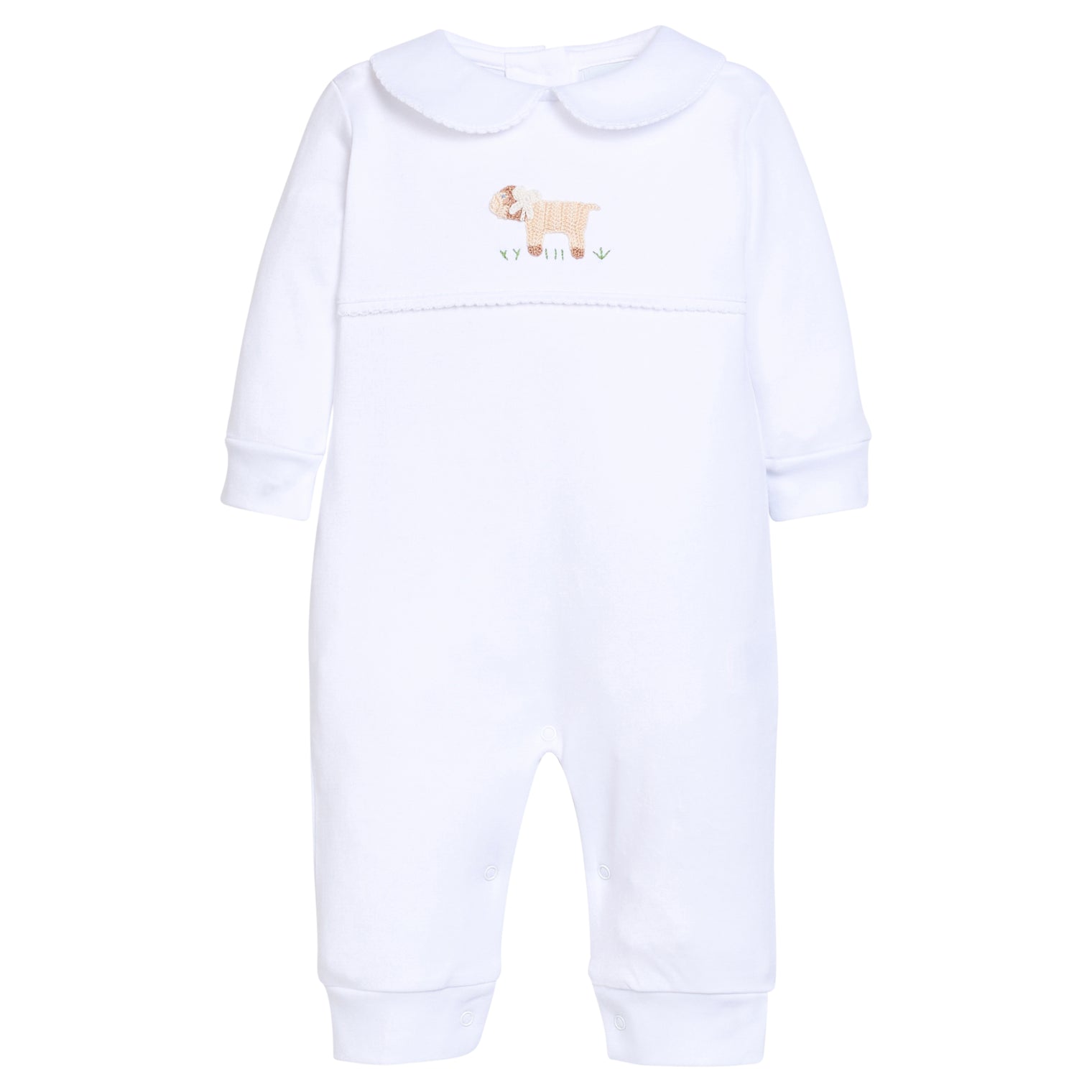 Little English Crochet Playsuit - Sheep