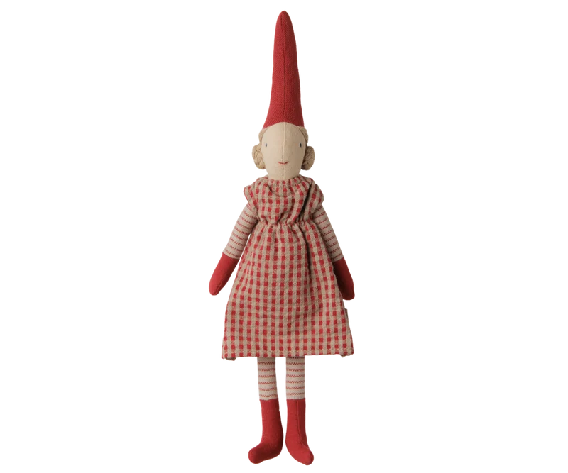 Maileg Pixy Size 1 Girl Red Dress