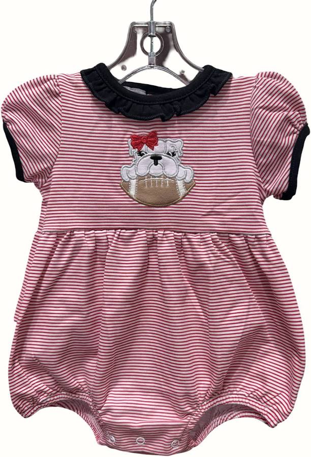 Bulldog Pride  Ruffle Sleeve Bubble
