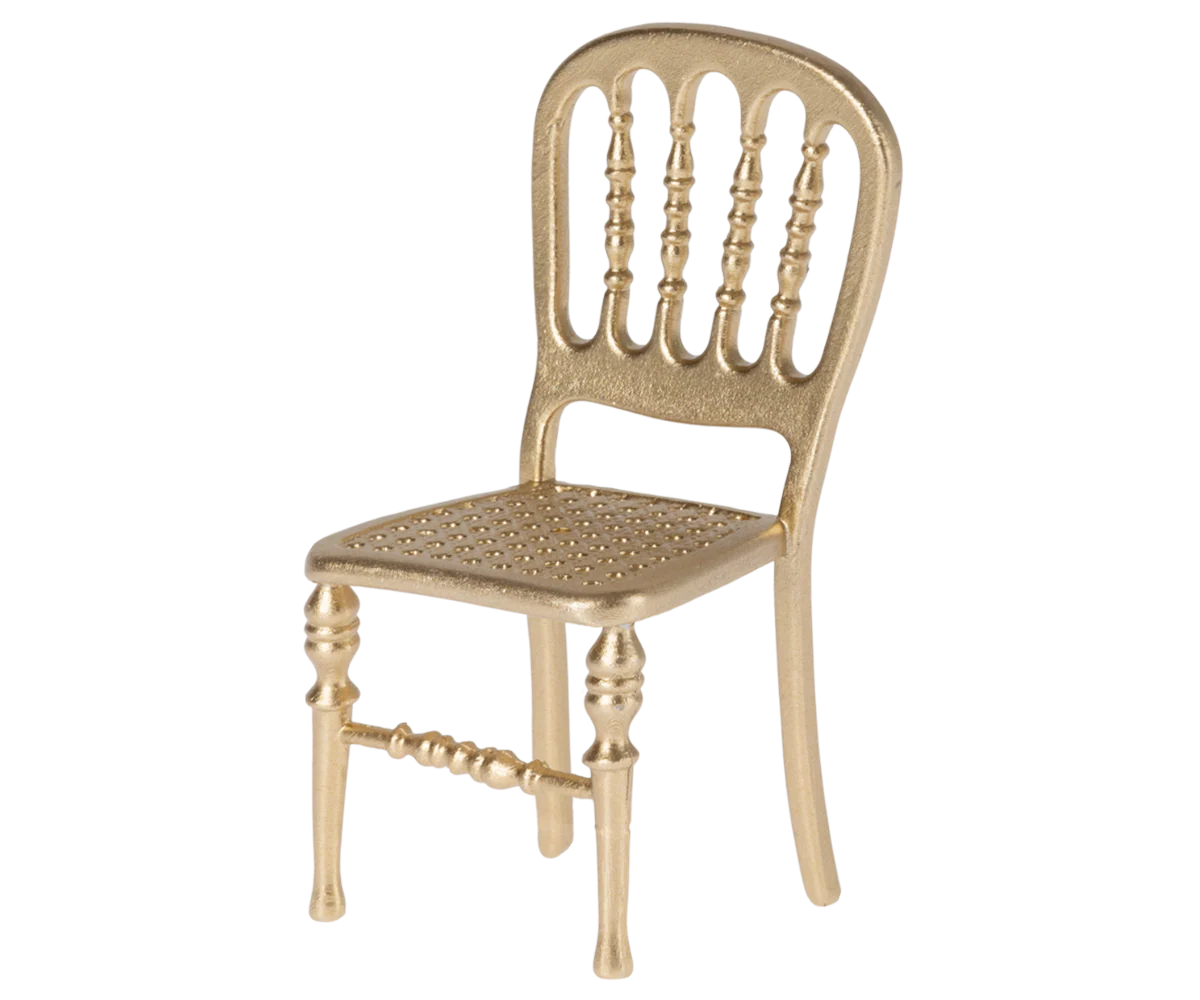Maileg Mouse Chair - Gold