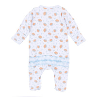 Prettiest in the Patch Print Ruffle Footie