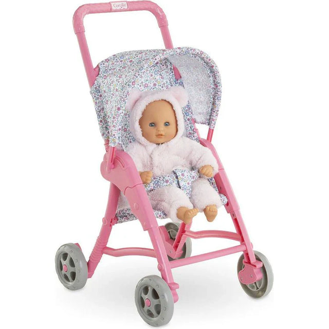 Corolle Floral Print Stroller for 12" Doll