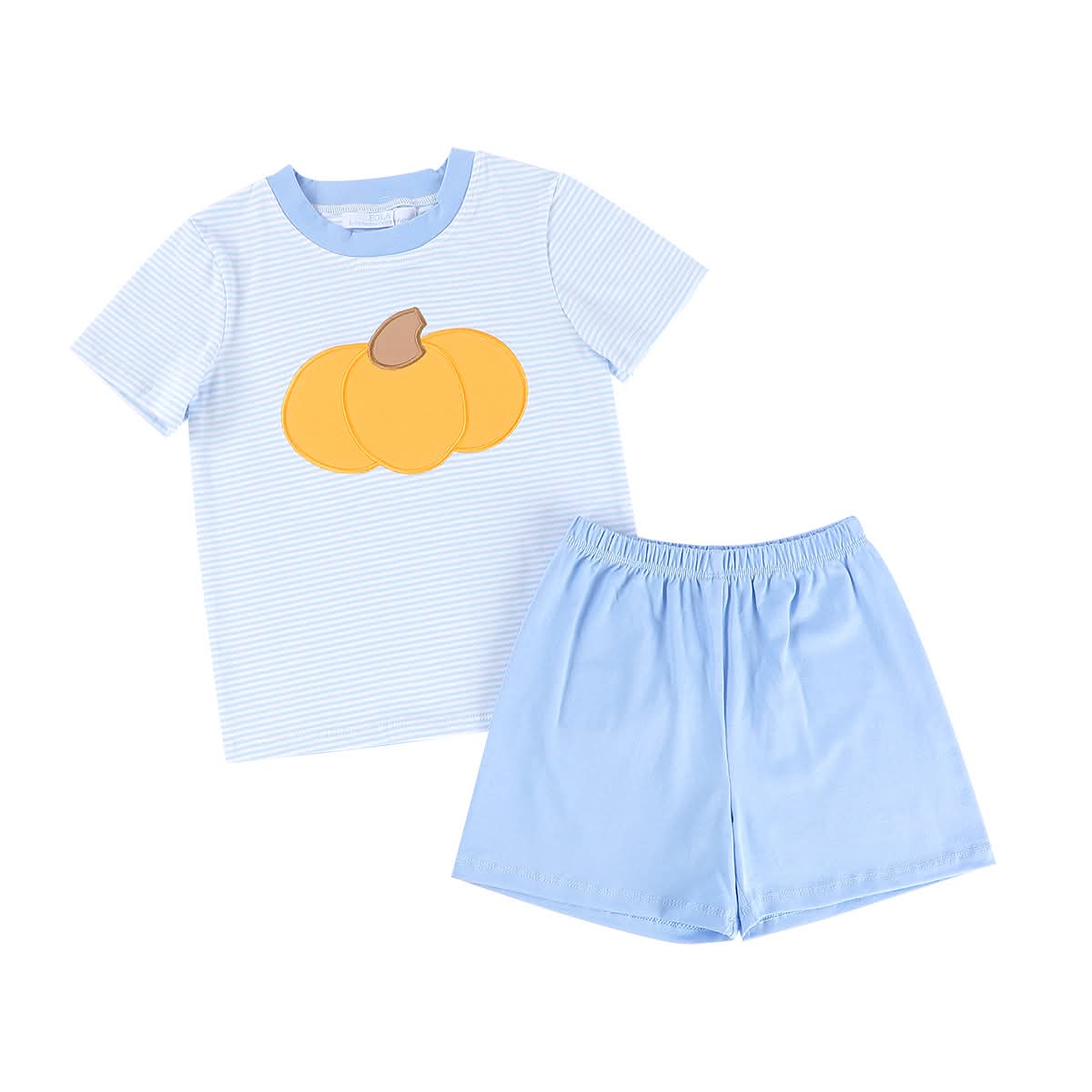 Boy Single Pumpkin Blue Short Set