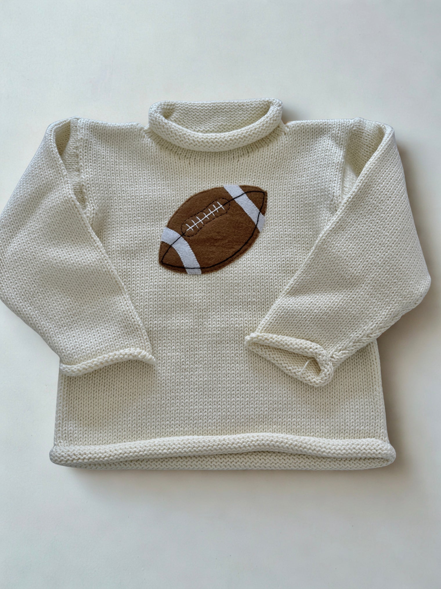 Football Banner Knit Sweater