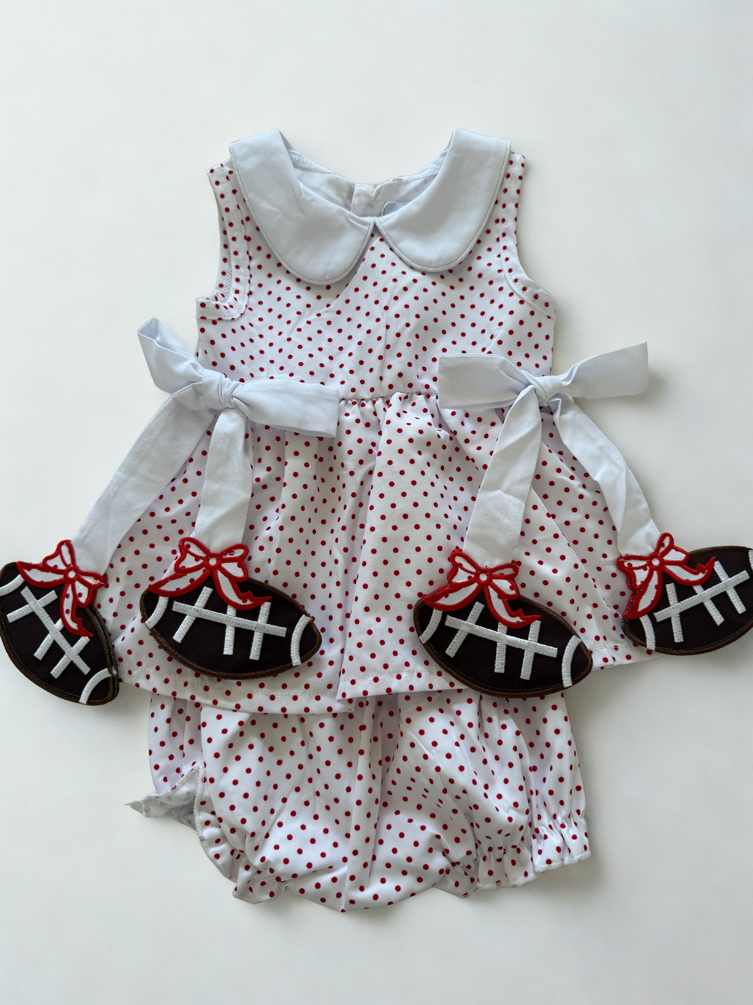 Red Football Bloomer Set