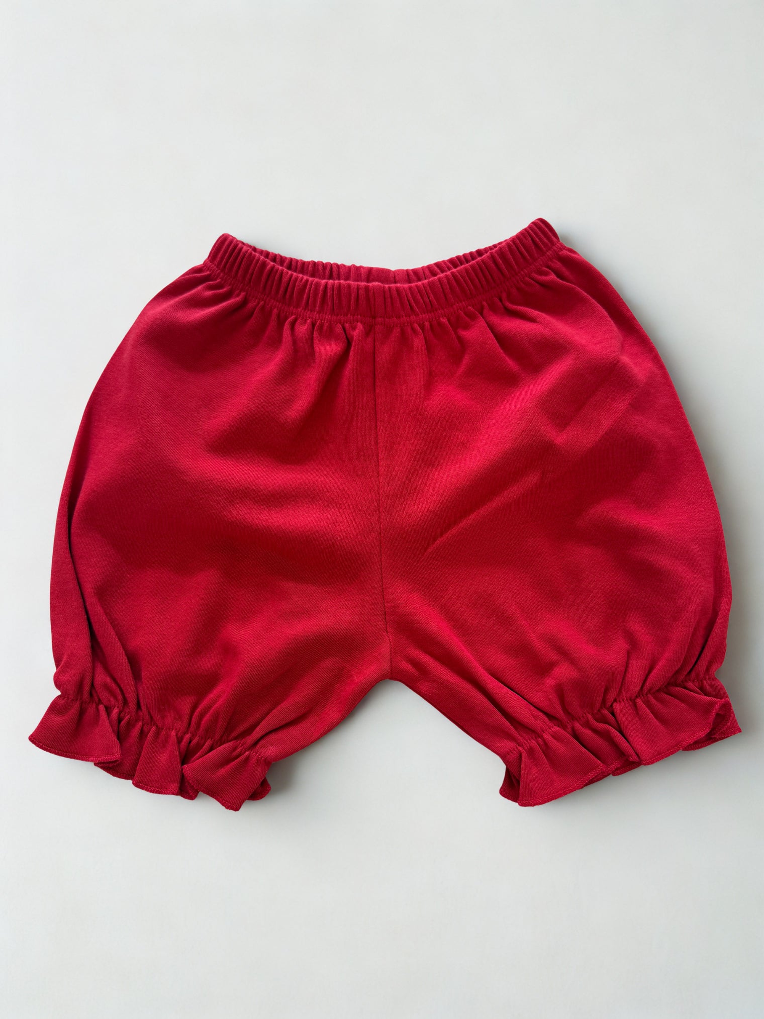 Red Ruffle Shorts