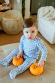 Preston Romper Pumpkin Plaid