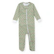 Parker Zipper Footless- Pajama Football
