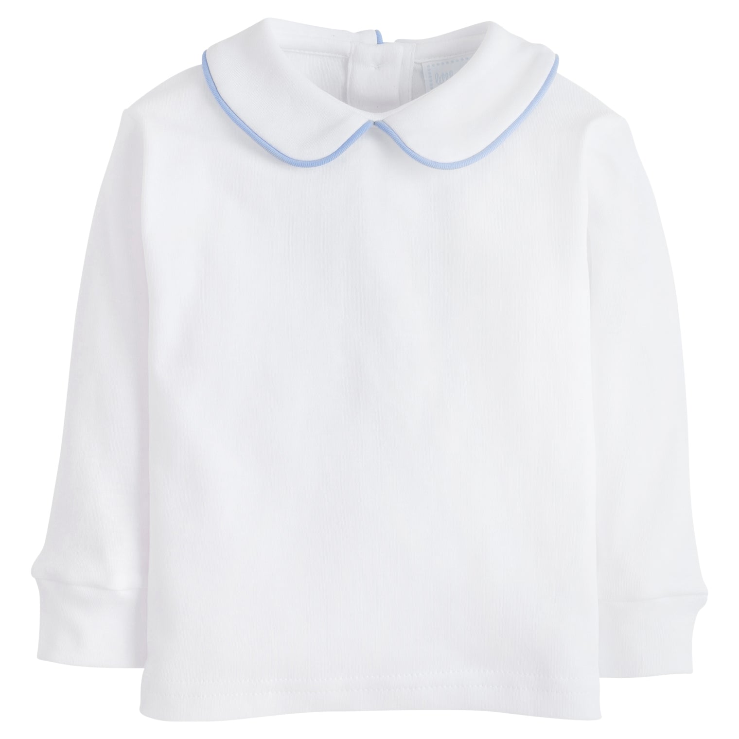 Piped Peter Pan Shirt - Light Blue