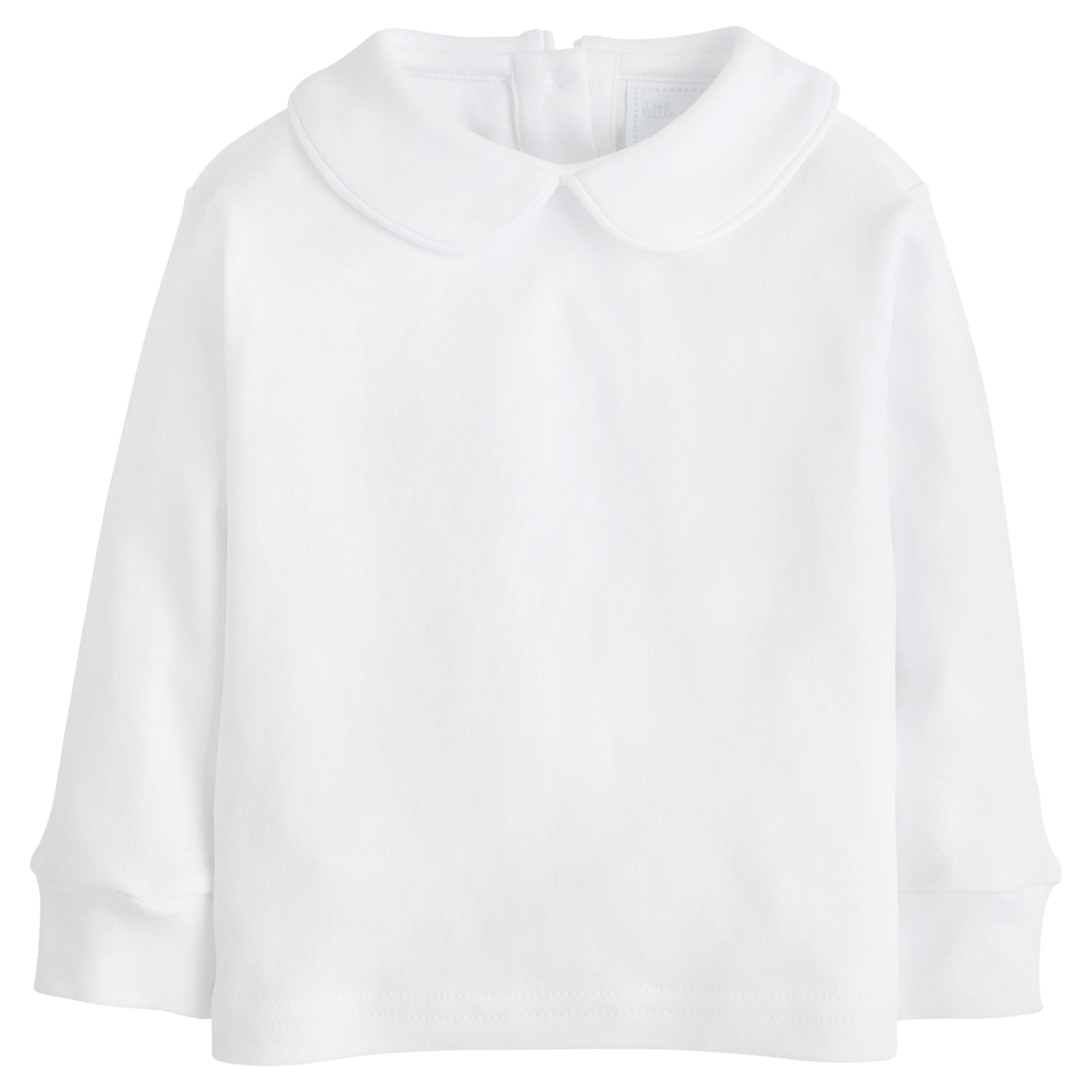 Piped Peter Pan Shirt  - White