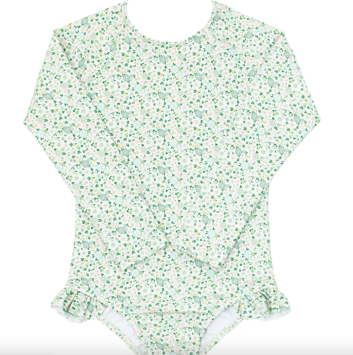 Sea Moss Floral Rash Guard