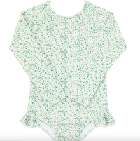 Sea Moss Floral Rash Guard