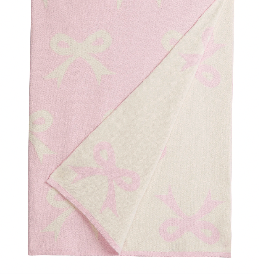 Nursery Blanket - Pink Bow