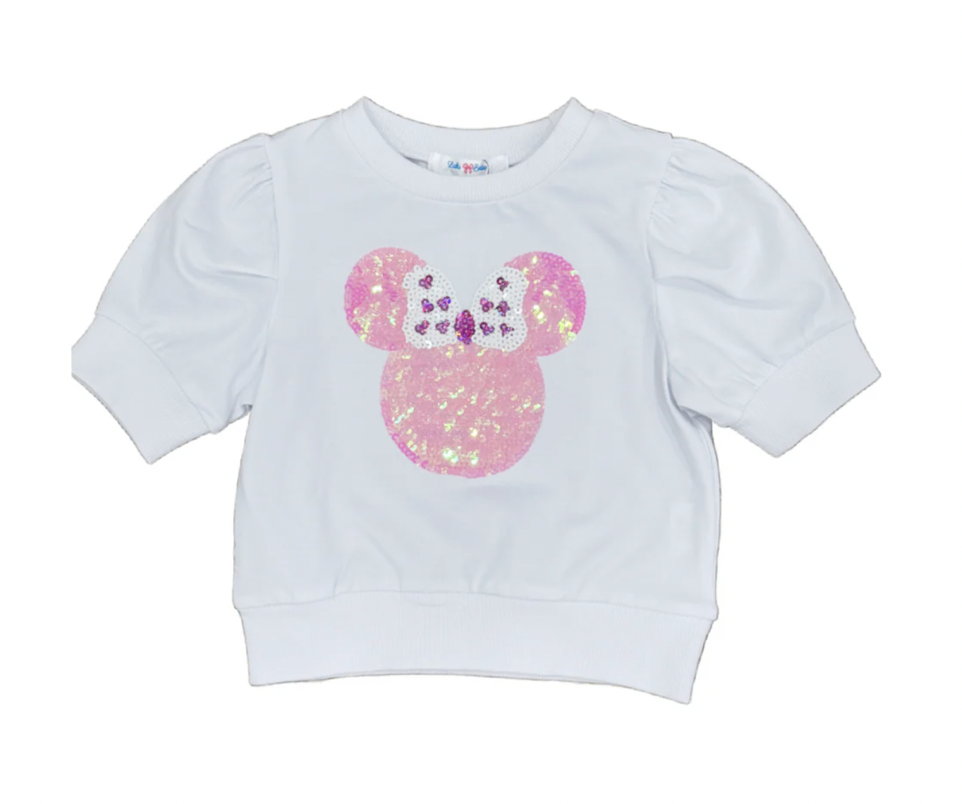 Sequin Minnie Puff Sleeve Shirt