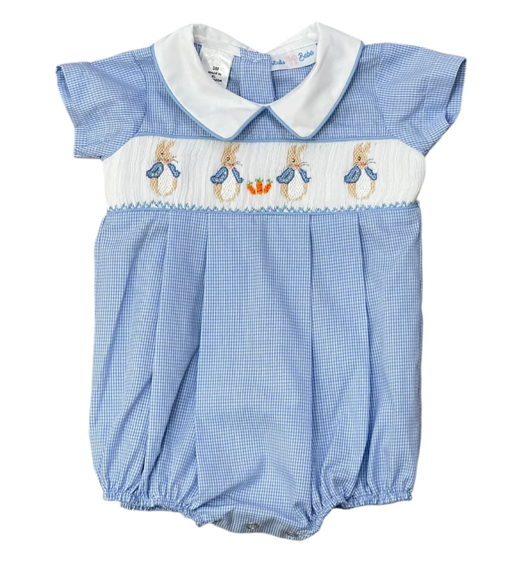 Peter Rabbit Boy Smocked Bubble