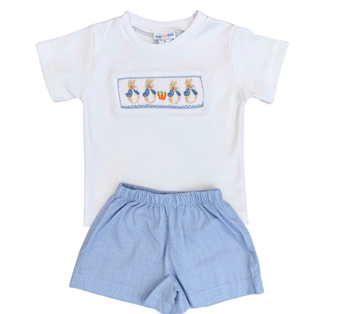 Peter Rabbit Smocked Shortset