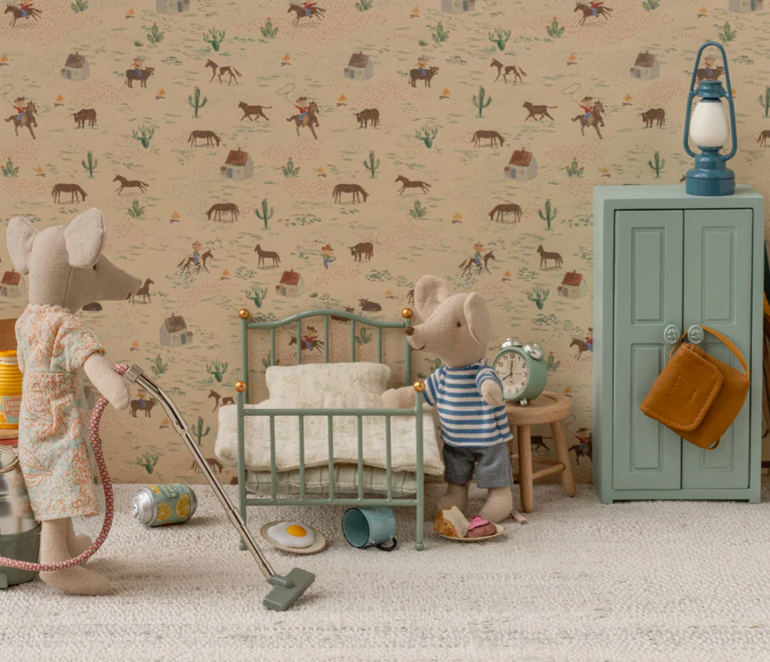Mouse Vintage Single Bed - Mint