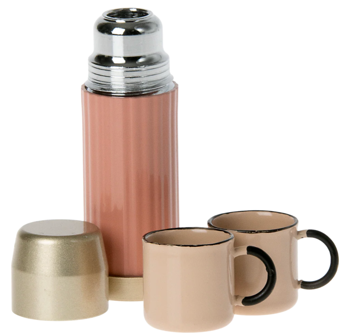 Thermos & Cup Coral