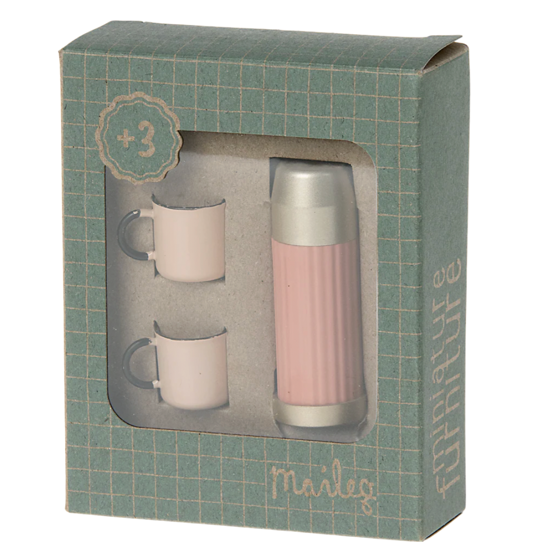 Thermos & Cup Coral