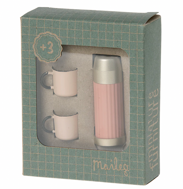 Thermos & Cup Coral