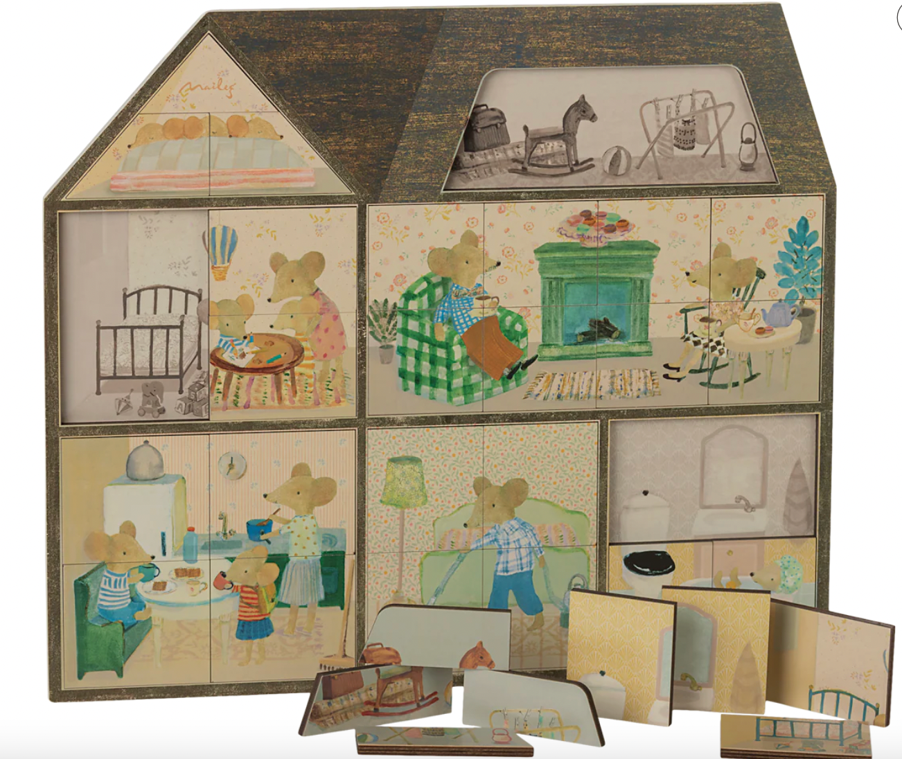 Maileg Mouse Hole Farmhouse Puzzle
