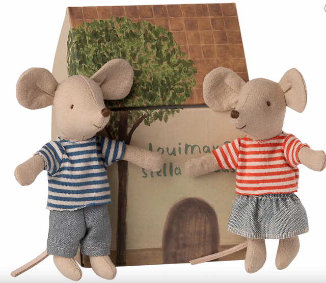 Maileg Louimax & Stella, Little Brother & Sister Mice