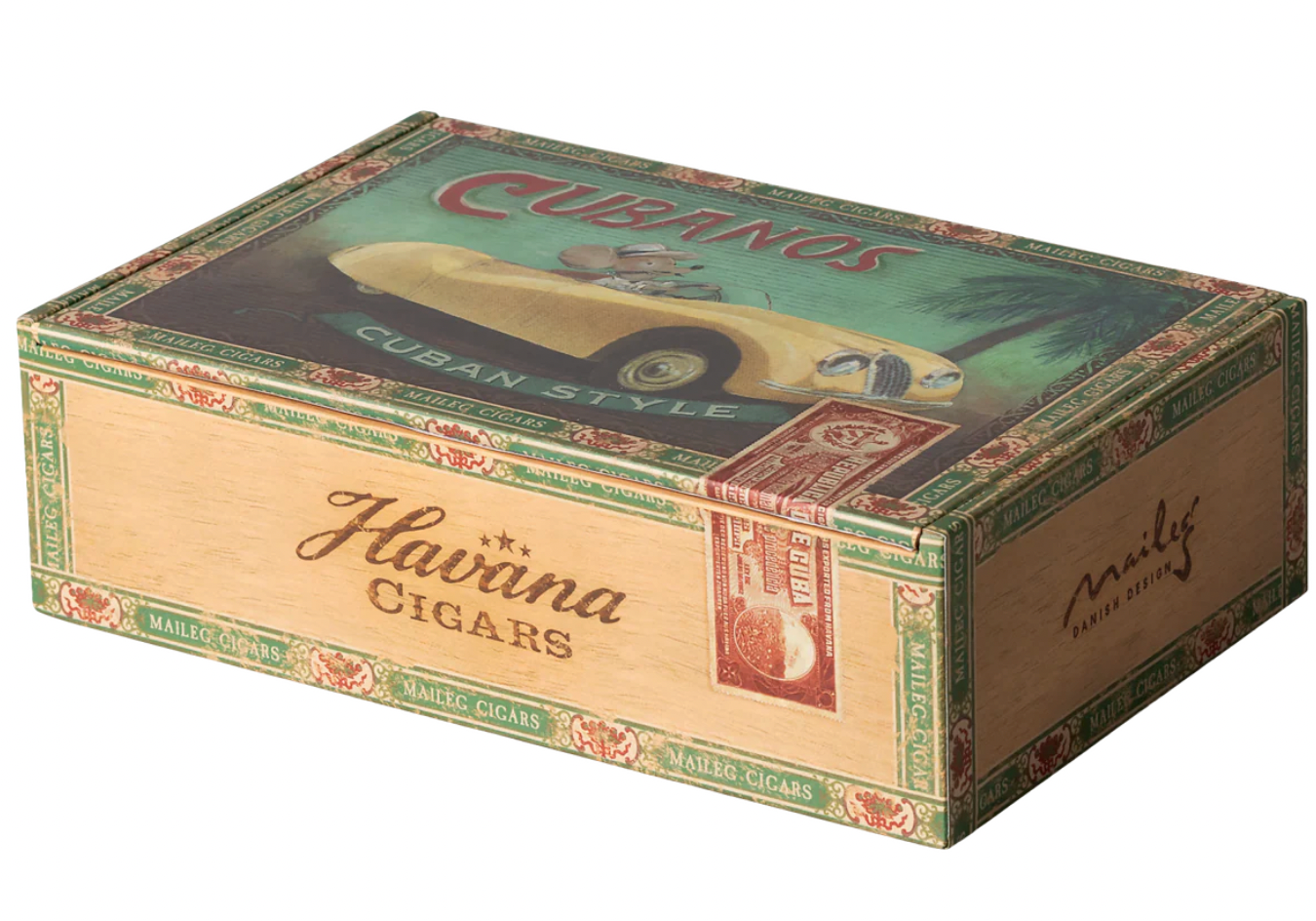 Maileg Grandma & Grandpa In A Cigar Box