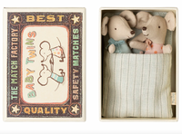 Maileg Twins, Baby Mice In A Matchbox
