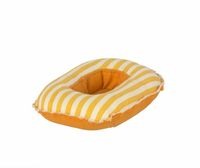 Maileg Rubber Boat, Small Mouse Yellow stripe