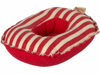 Maileg Rubber Boat, Small Mouse-Red Striped
