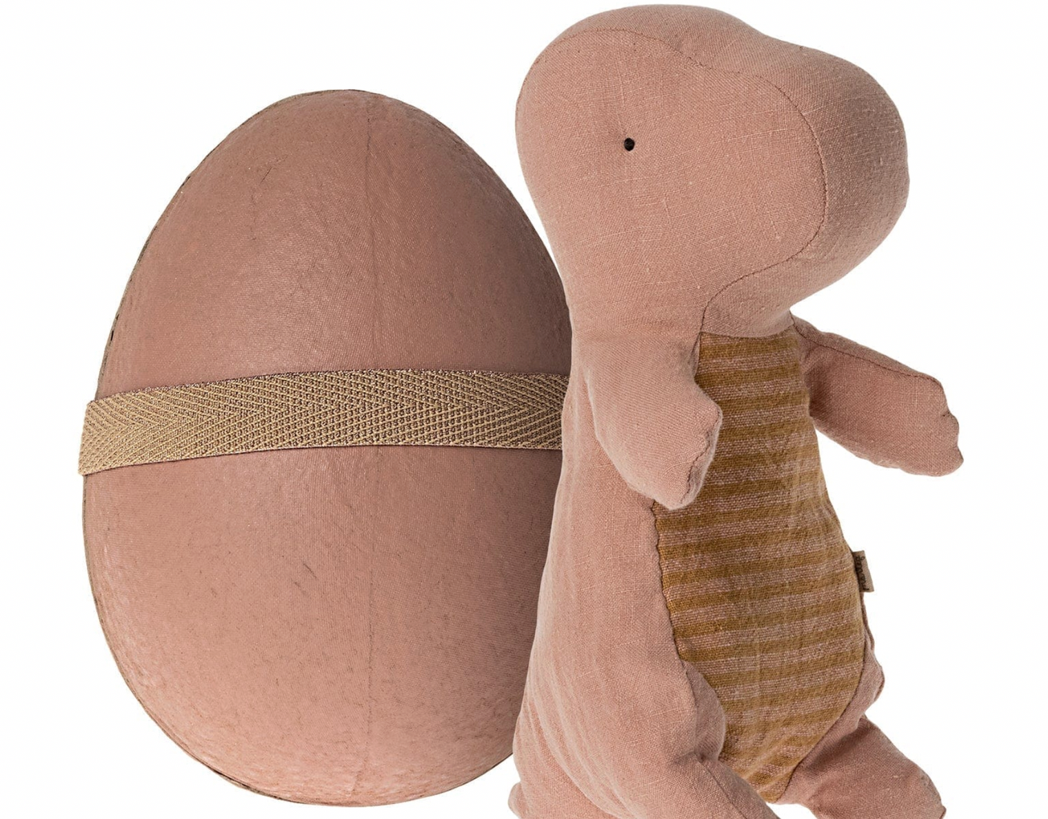 Maileg Gantosaurus In Egg, Small- Old Rose