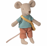 Maileg Little Brother Mouse With Bag