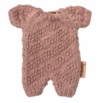 Baby Bunny & Rabbit Knitted Micro Suit - Heather