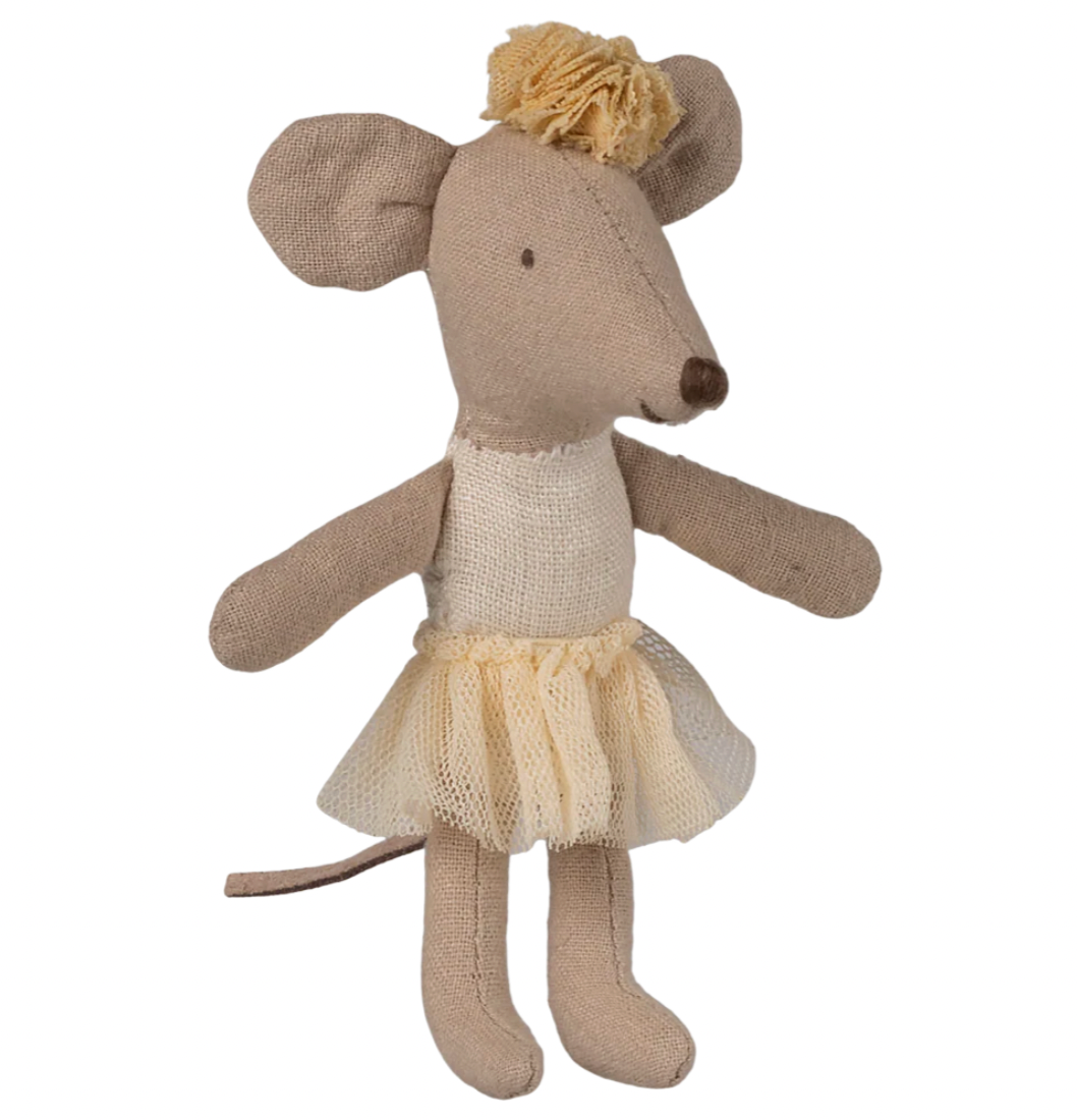 Maileg Ballerina Mouse, Little Sister- Off White