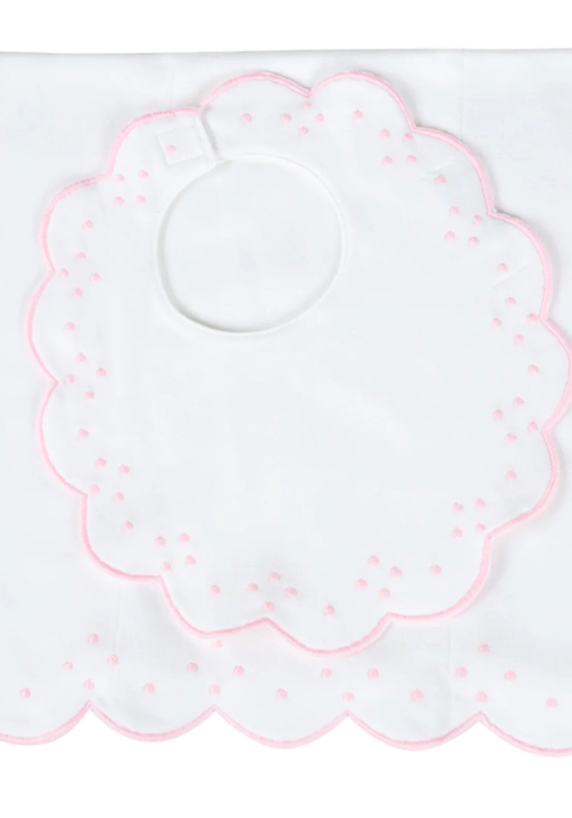 Bib/Burp Scallop Dots
