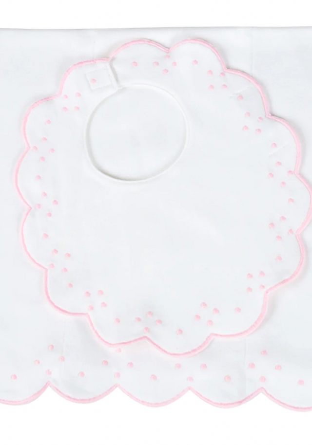 Bib/Burp Scallop Dots