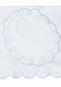 Bib/Burp Scallop Dots