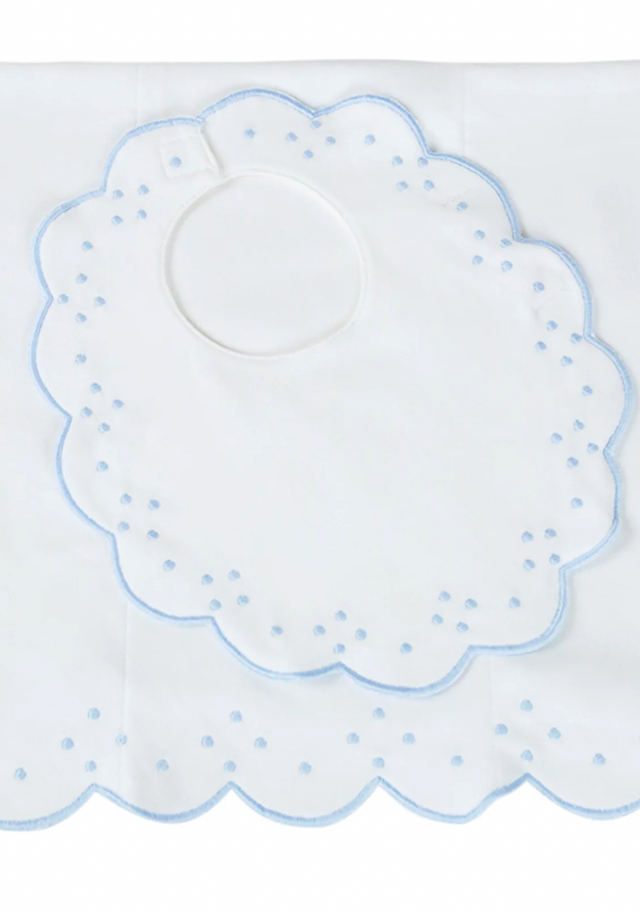 Bib/Burp Scallop Dots