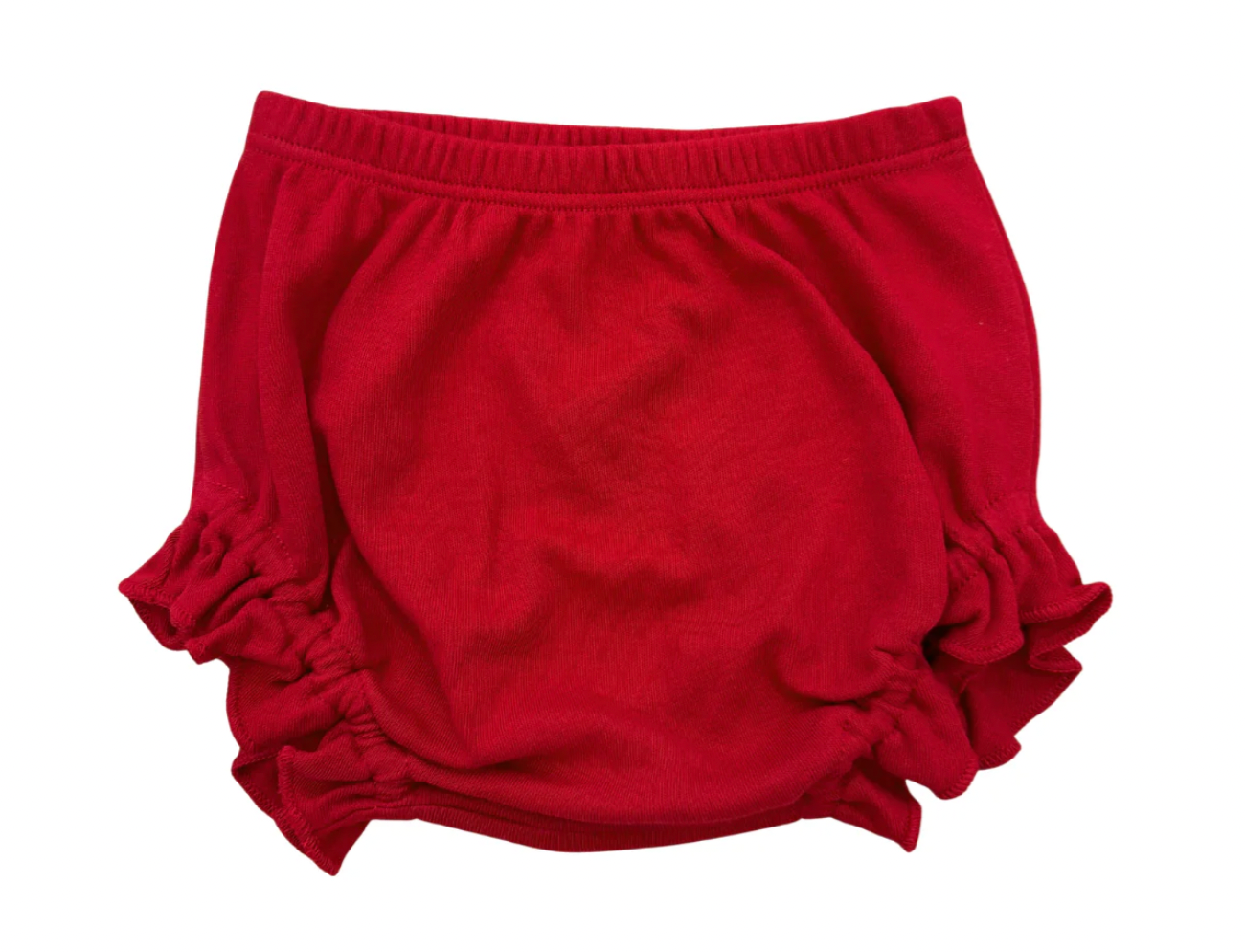 Girls Red Ruffled Bloomer