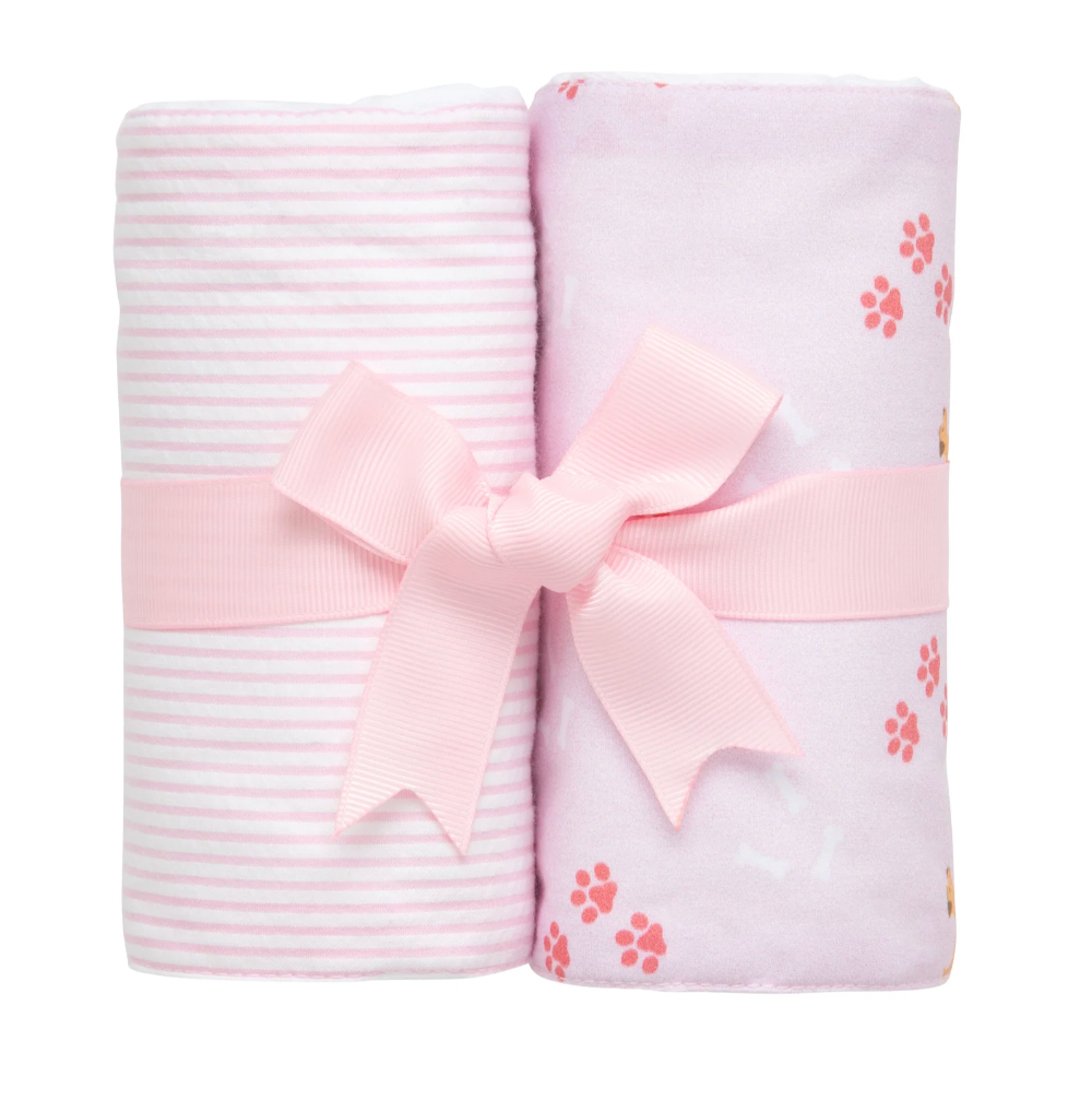Puppy Set of Two Burps, Pink
