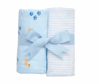 Puppy Set of Two Burps, Blue