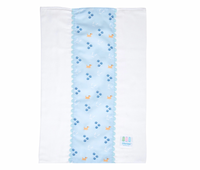 Puppy Fancy Fabric Burp, Blue