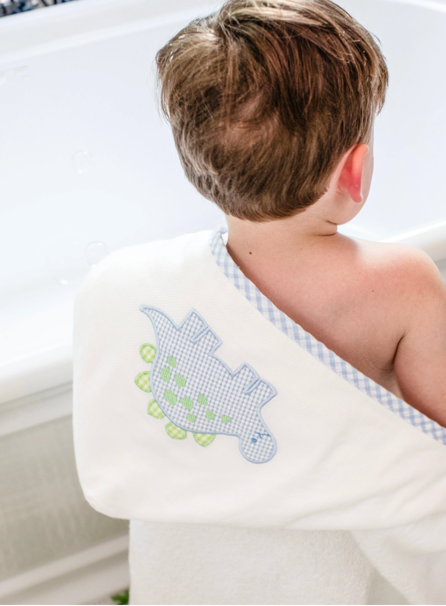 Dino Everykid Towel, Blue