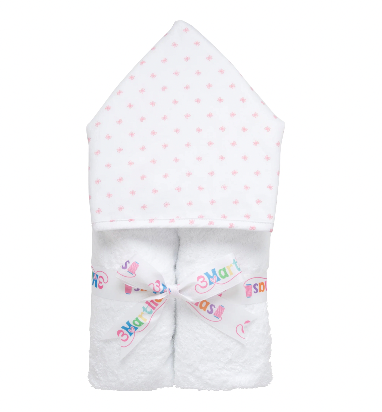 Bow Fabric Everykid Towel, Pink