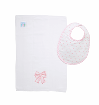 Bow Basic Bib & Burp Boxed Set