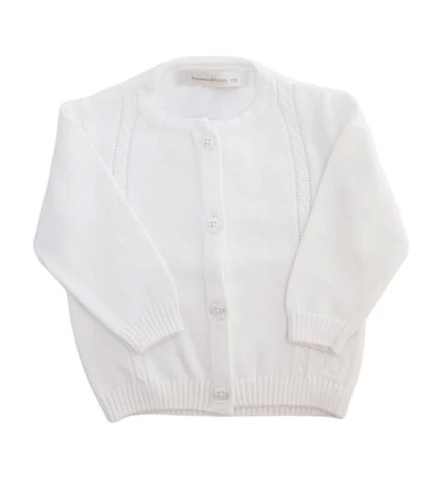 TCBABY Knitted Cardigan - White