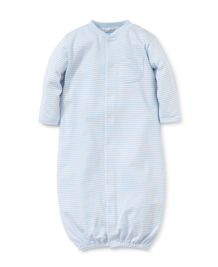 Simple Stripes Blue Convertible Gown