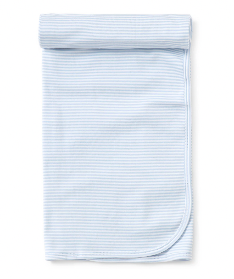 Simple Stripes Blue Blanket