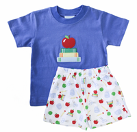 Blue Stacked Books Shirt
